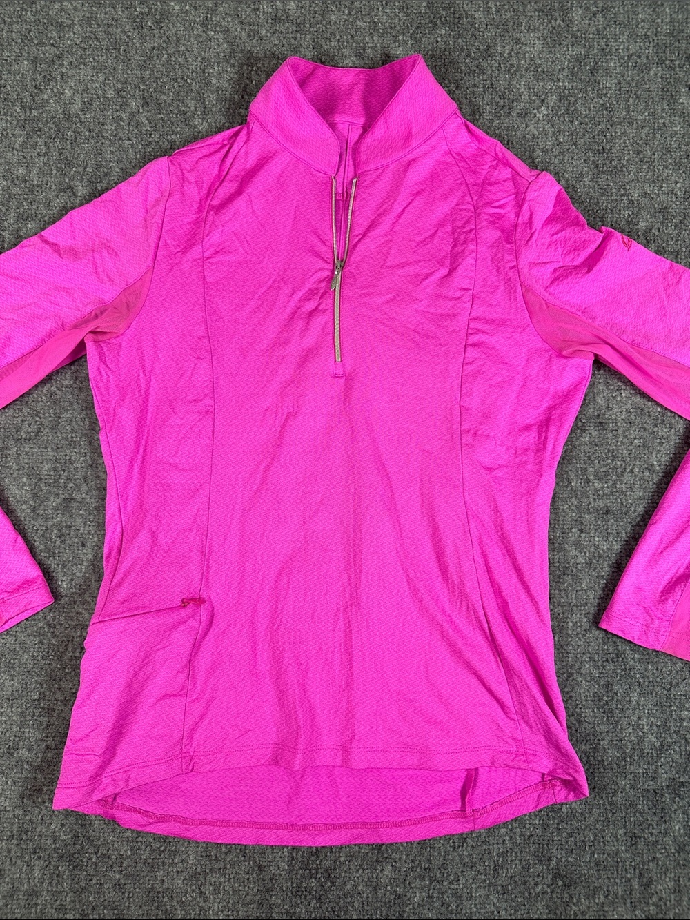 IBKUL Long Sleeve Mock Neck Quarter Zip Woman’s Size Small